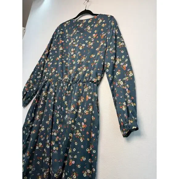 Sweet Salt Cottagecore Prairie Floral Midi Dress Boho Romantic Pockets Women 14 - Picture 11 of 16